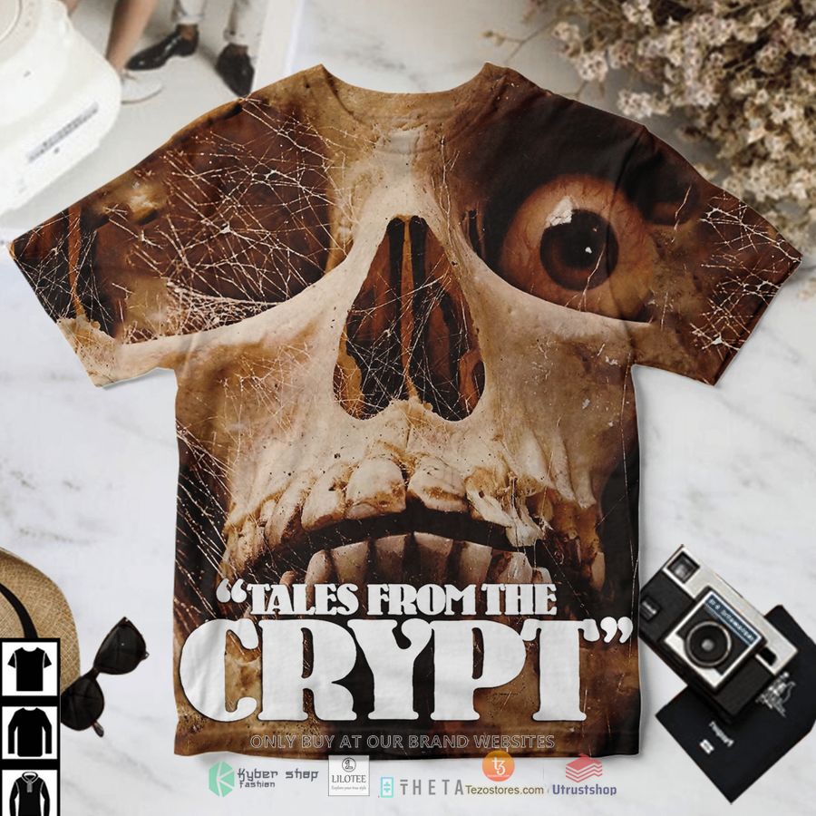 tales from the crypt 3d illusion skull 3d all over t shirt 1 25409