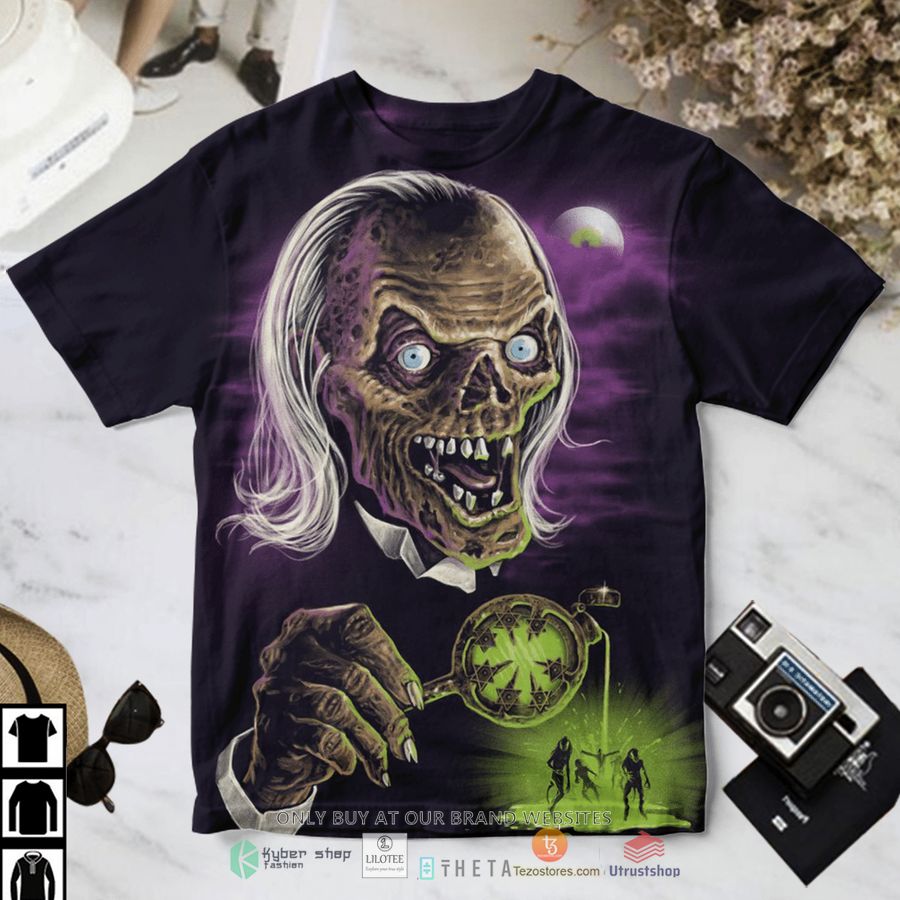 tales from the crypt crypt keeper at moon night t shirt 1 39549