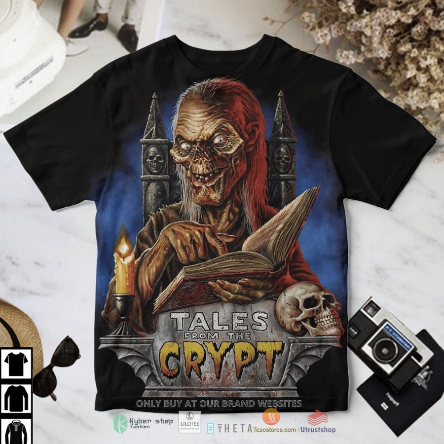 tales from the crypt crypt keeper read book t shirt 1 21897
