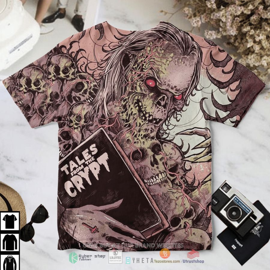 tales from the crypt crypt keeper skulls t shirt 1 21824
