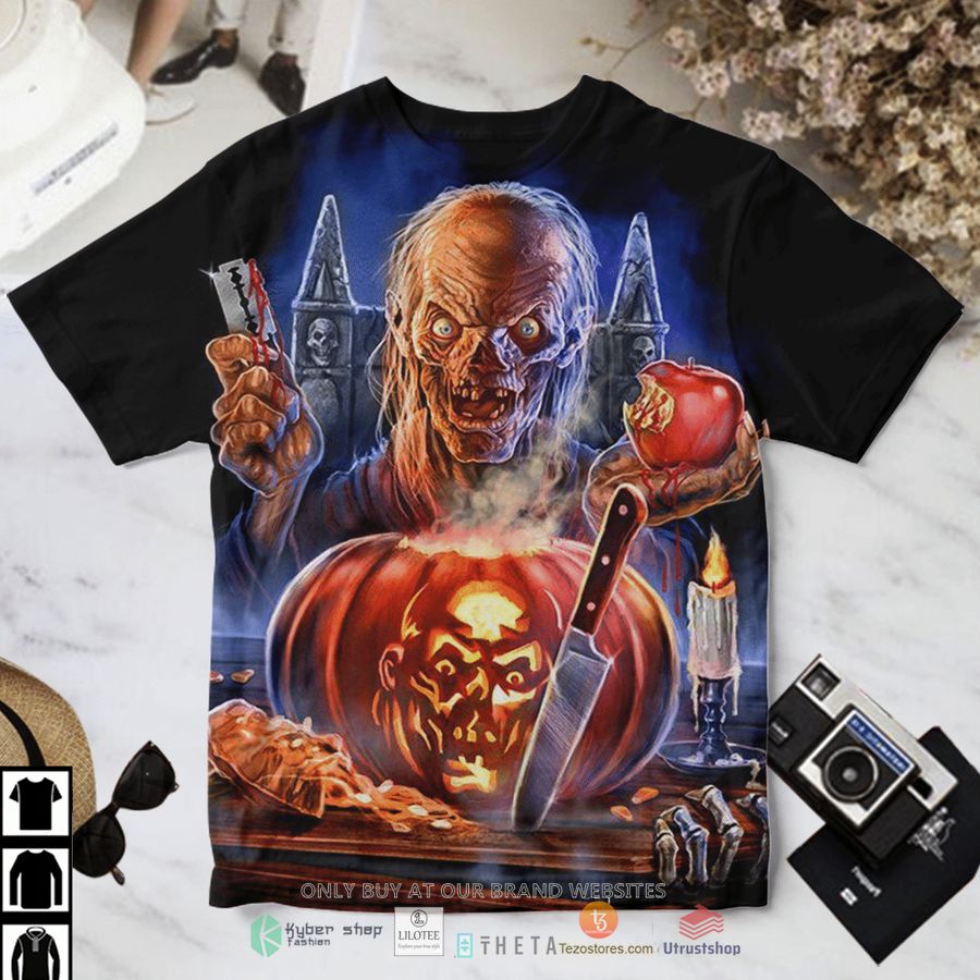 tales from the crypt crypt keeper spooky pumpkin t shirt 1 82948