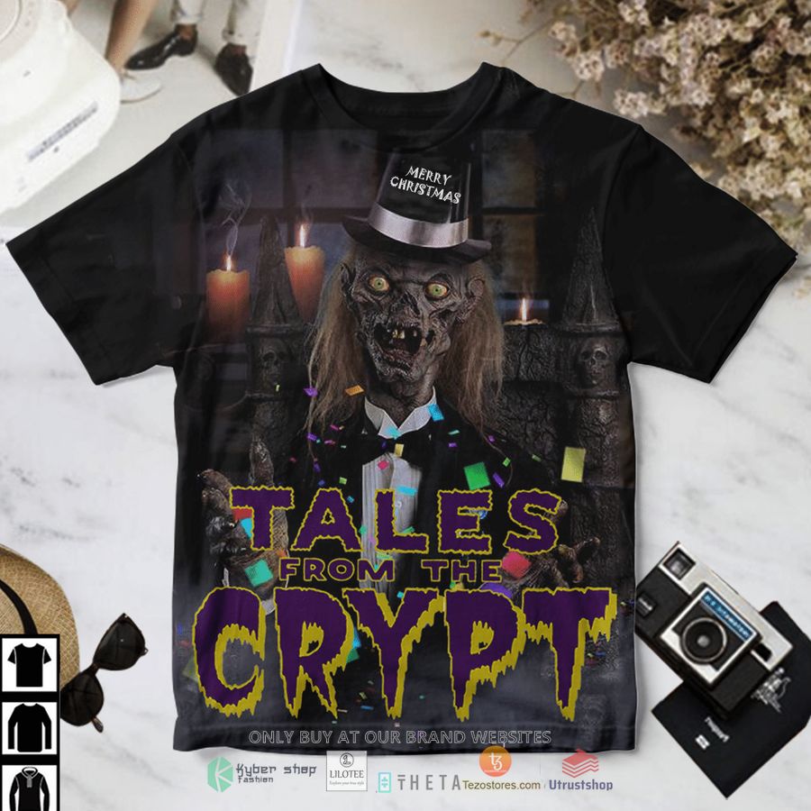 tales from the crypt merry christmas 3d all over t shirt 1 10895