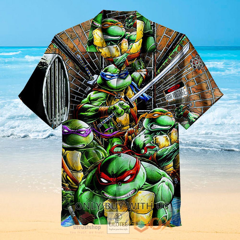 teenage mutant ninja turtles on the move hawaiian shirt 1 53138