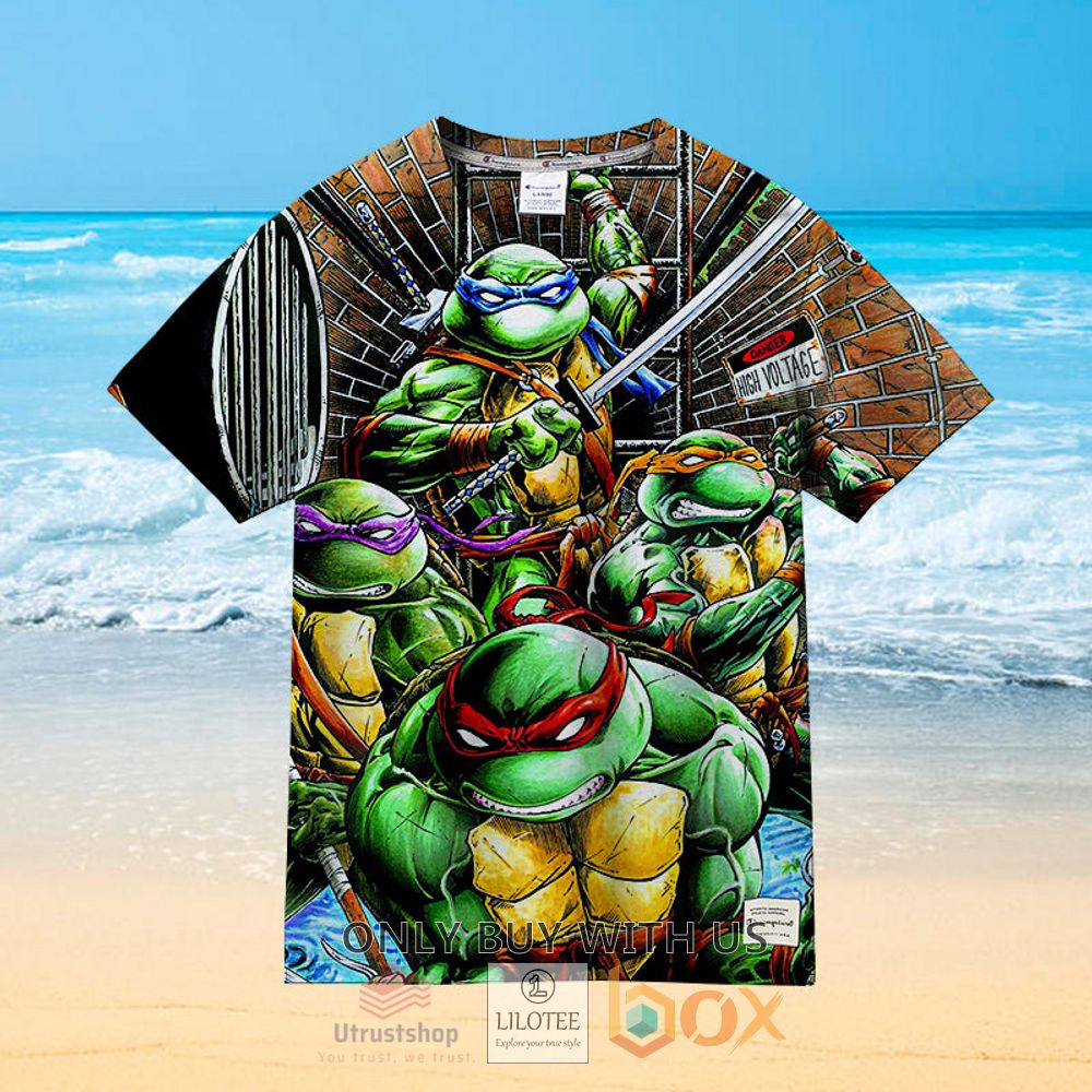 teenage mutant ninja turtles on the move hawaiian shirt 2 84972