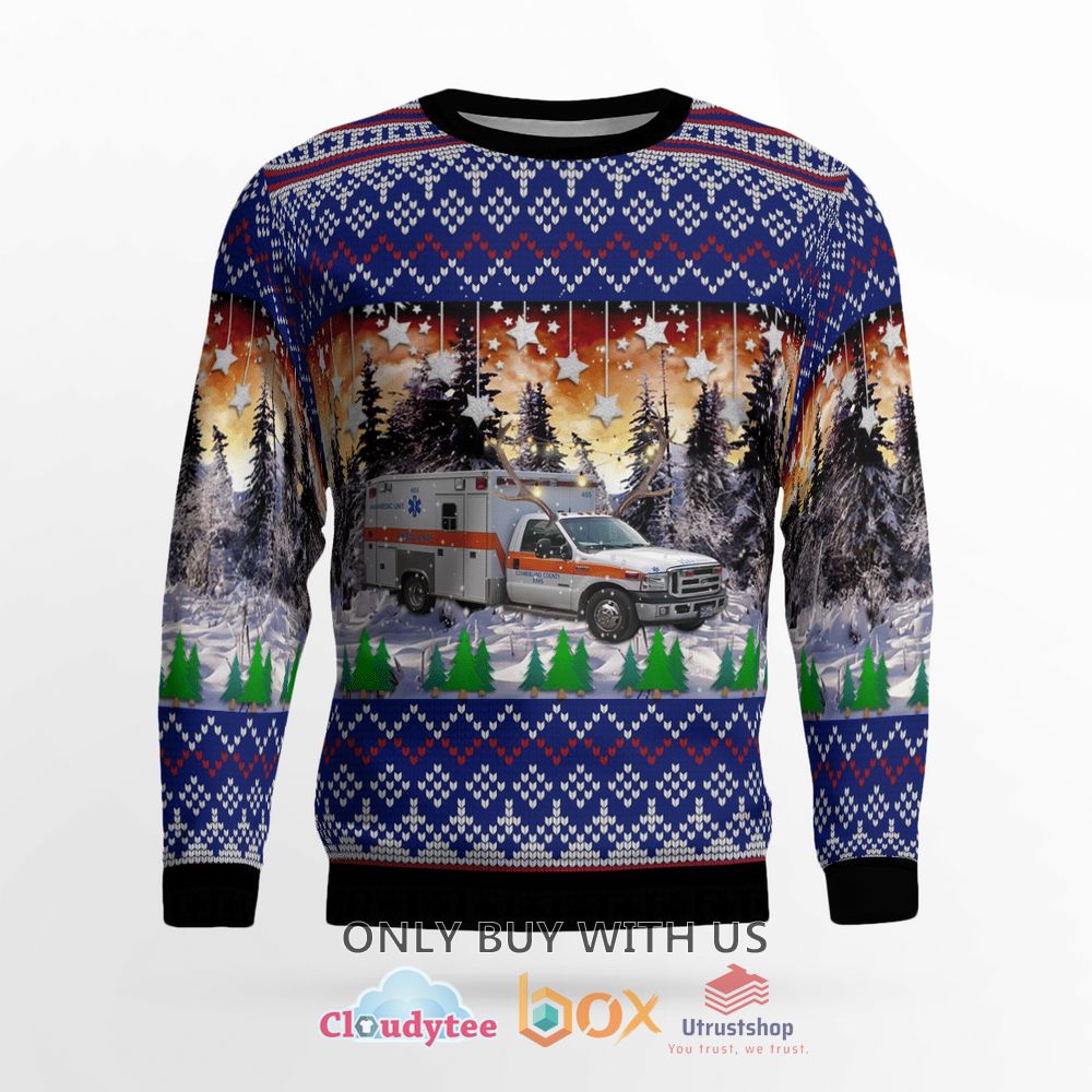 tennessee cumberland county ems christmas sweater 2 67882
