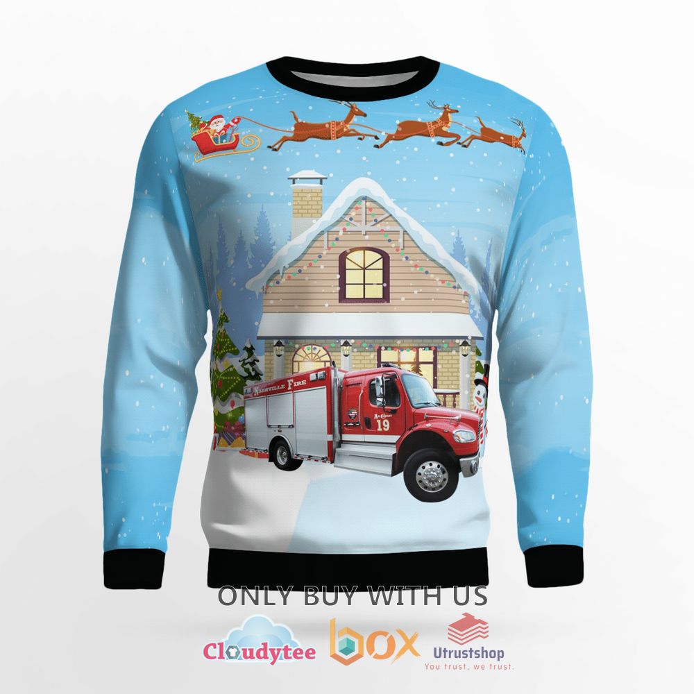 tennessee nashville fire department rescue truck sweater 2 51096