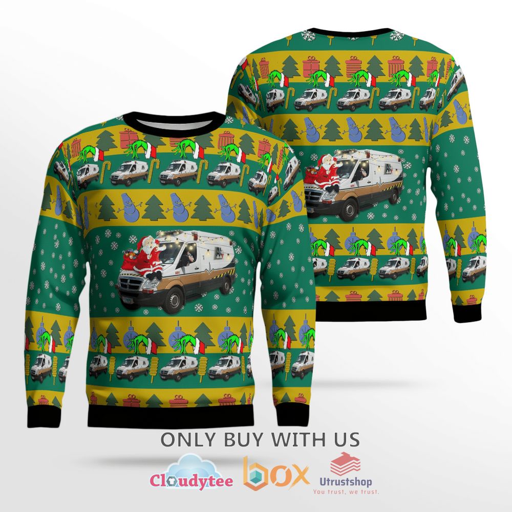 texas acadian ambulance christmas sweater 1 38175