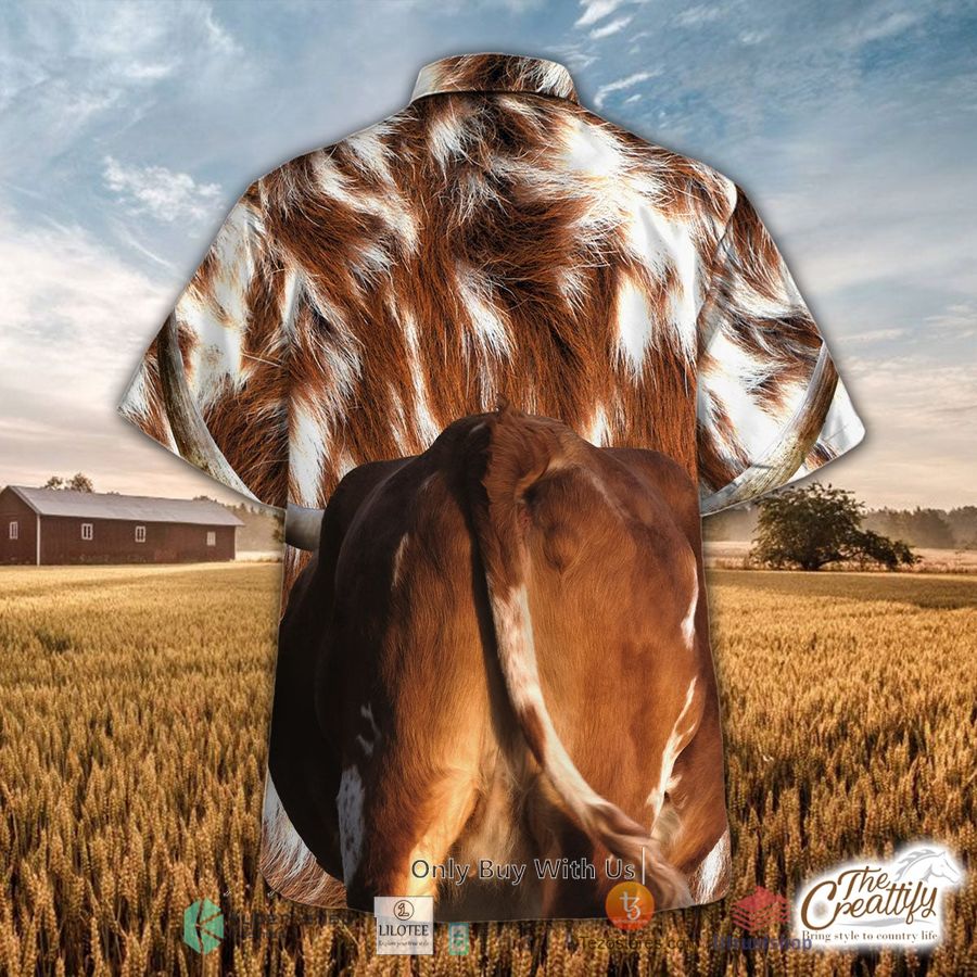 texas longhorn cattle hawaiian shirt 2 48895