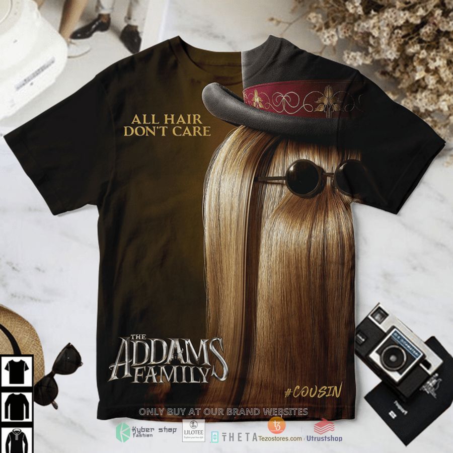 the addams family cousin all hair dont care t shirt 1 9898