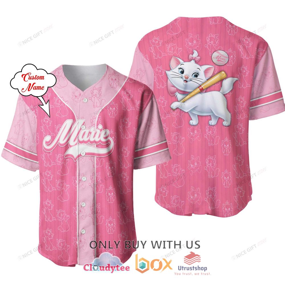 the aristocats marie custom name baseball jersey shirt 1 708