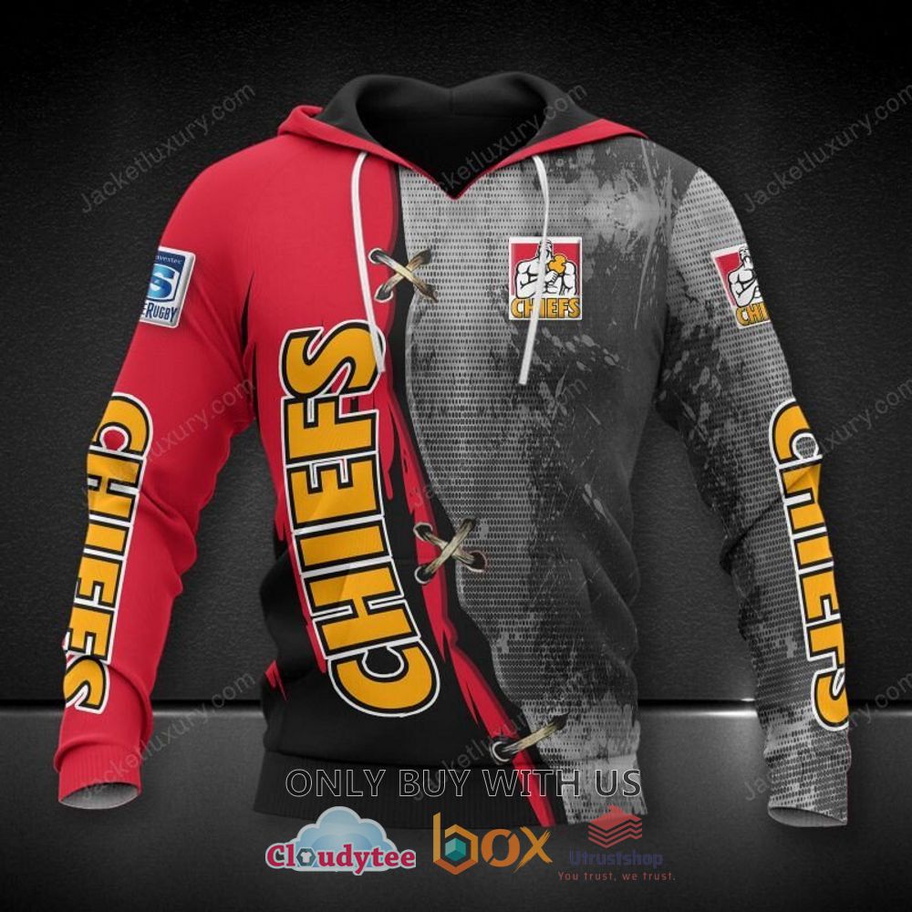 the chiefs rugby team grey red black 3d hoodie shirt 1 93717