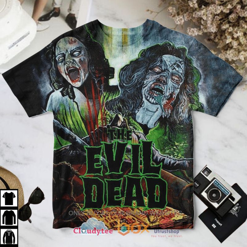 the evil dead horror movie pattern t shirt 1 29855