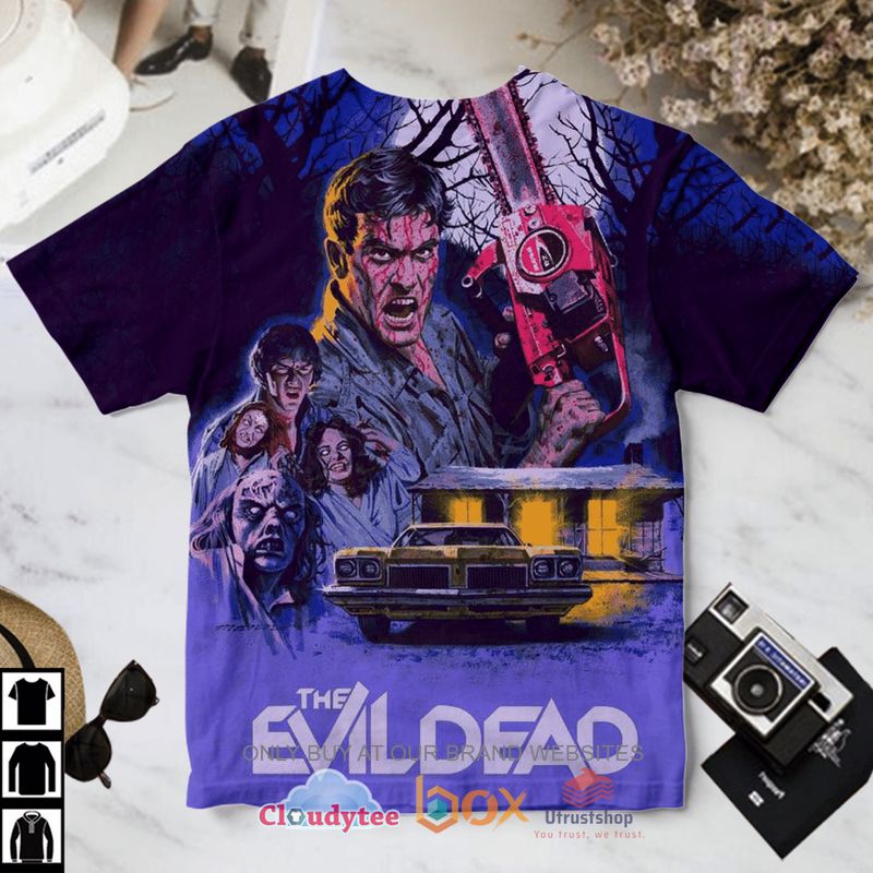 the evil dead horror movie purple t shirt 1 79565