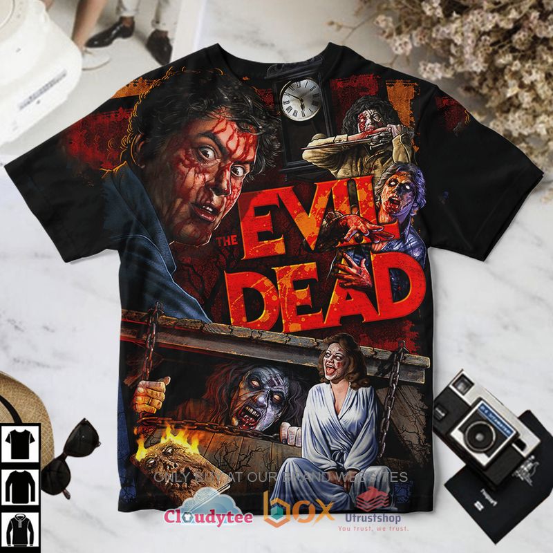 the evil dead movie horror pattern t shirt 1 30300