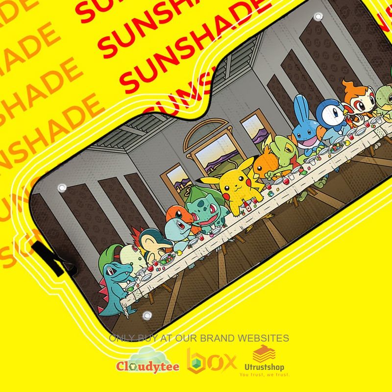 the last meal pokemon cute car sunshade 1 88255
