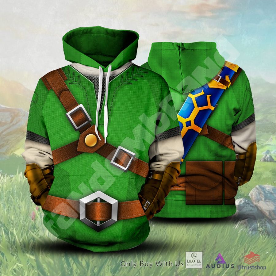 the legend of zelda link green 3d hoodie 1 49051