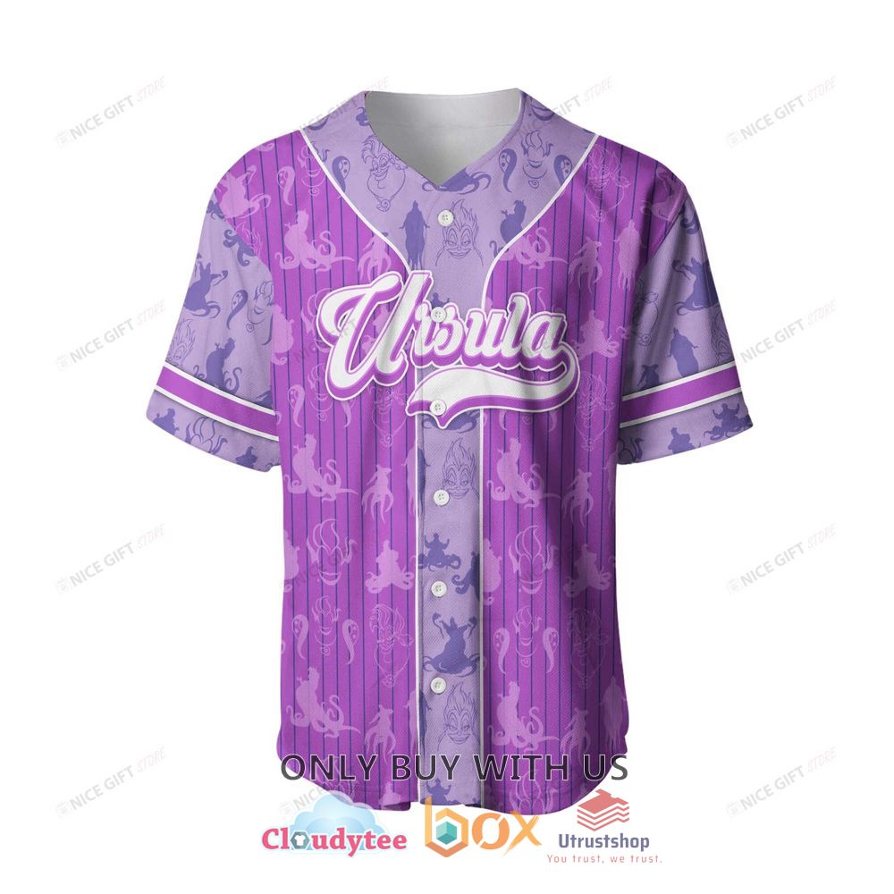 the little mermaid ursula custom name baseball jersey shirt 2 54506