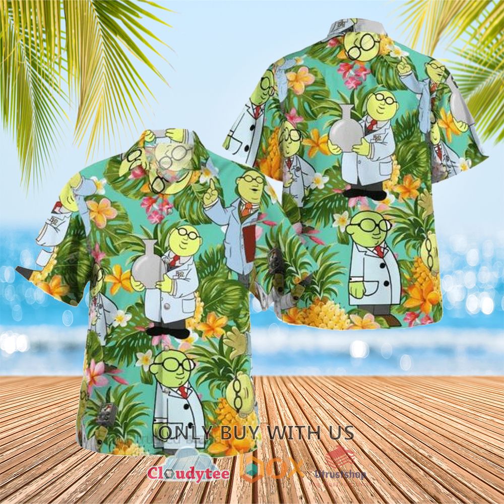 the muppet dr bunsen honeydew hawaiian shirt 1 35566