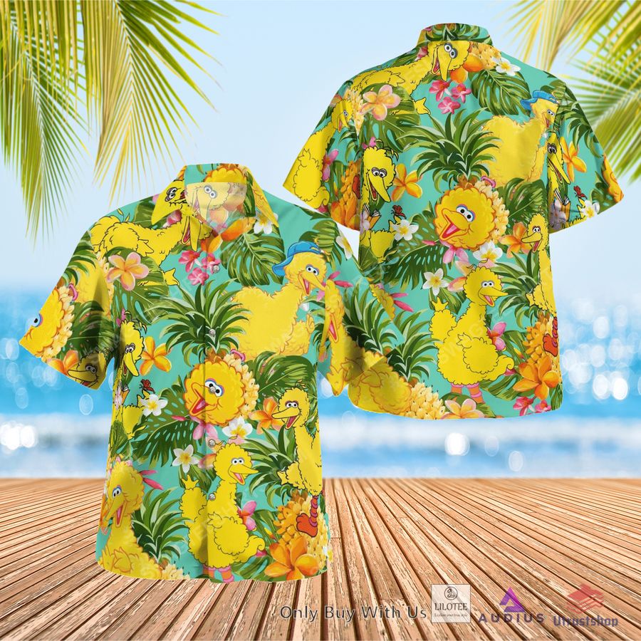 the muppet show big bird pineapple hawaiian shirt 1 75648