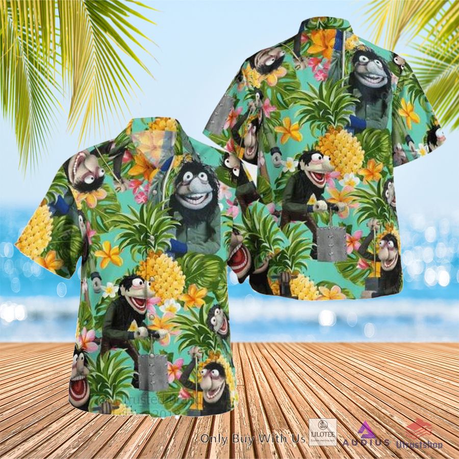 the muppet show crazy harry pineapple hawaiian shirt 1 72983
