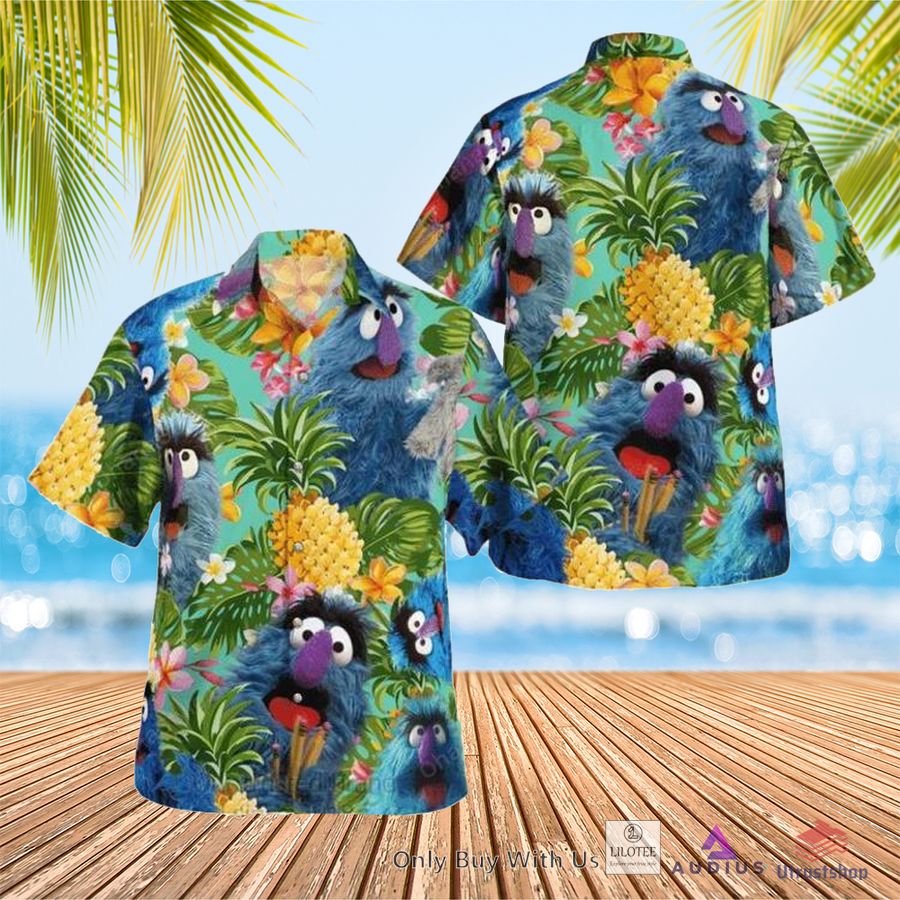 the muppet show herry monster pineapple hawaiian shirt 1 16385