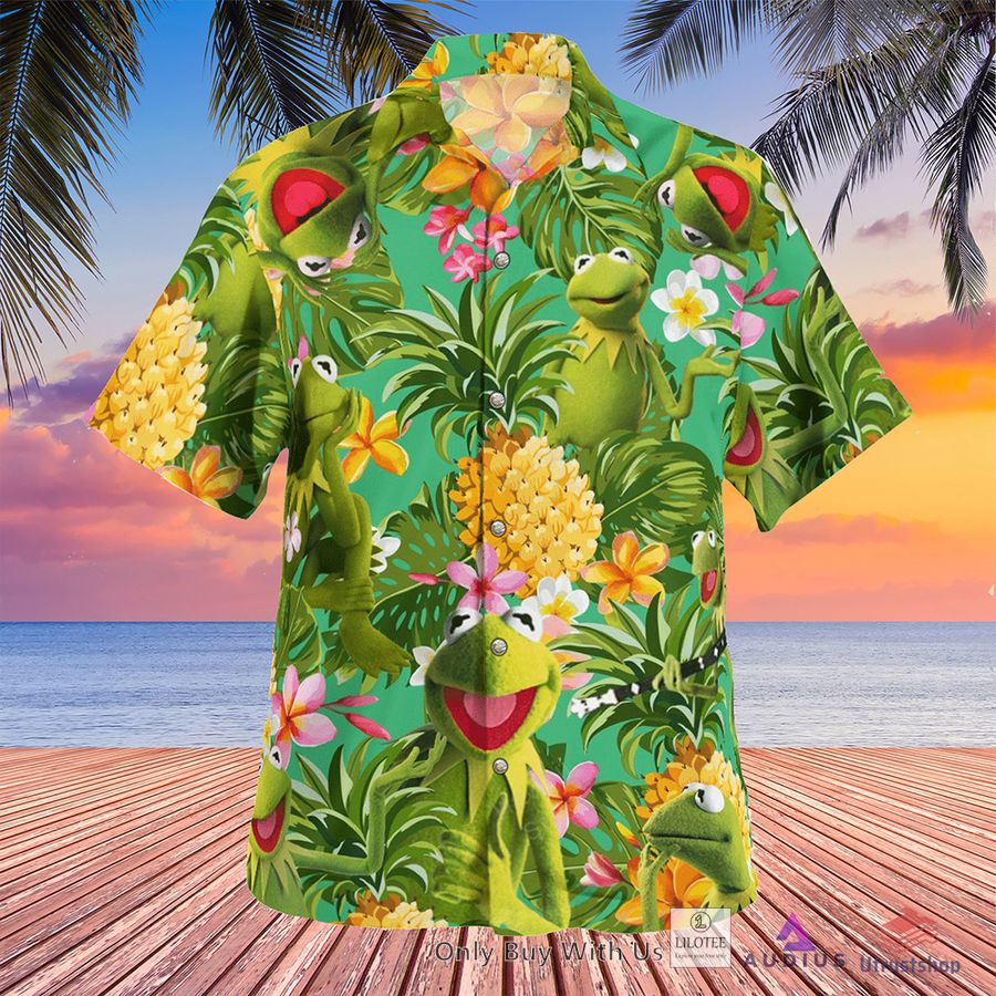 the muppet show kermit the frog pineapple hawaiian shirt 1 94582