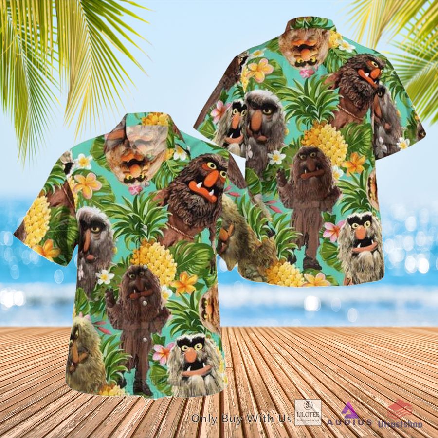 the muppet show sweetums pineapple hawaiian shirt 1 48708