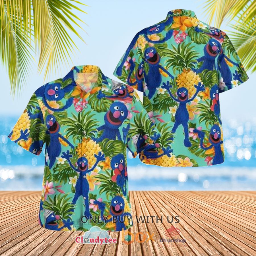 the muppets grover pineapple hawaiian shirt 1 69621
