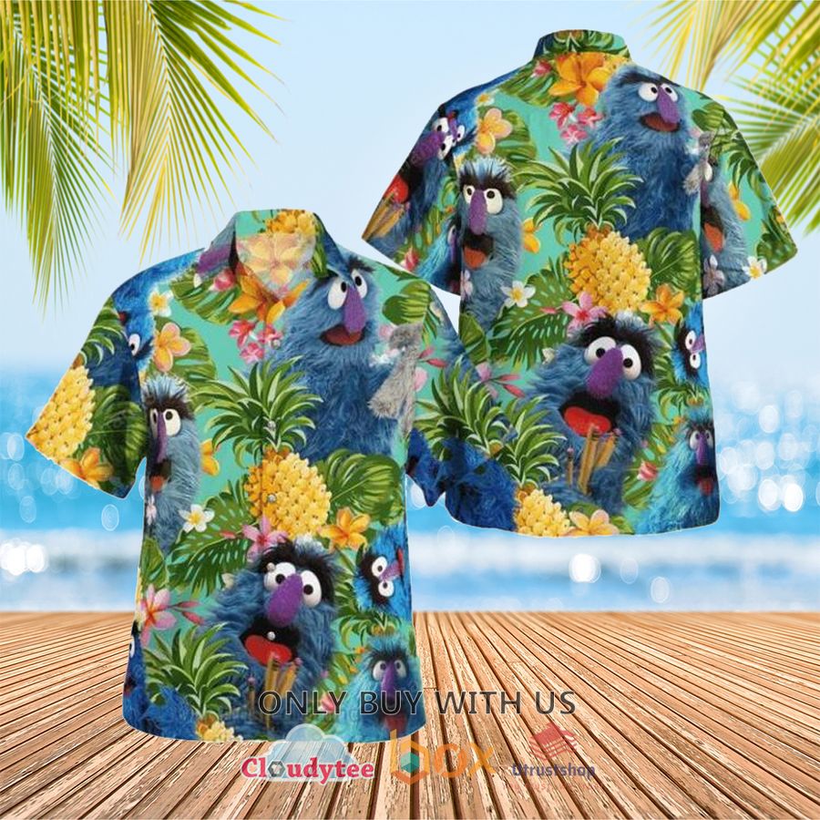 the muppets herry monster pineapple hawaiian shirt 1 28772