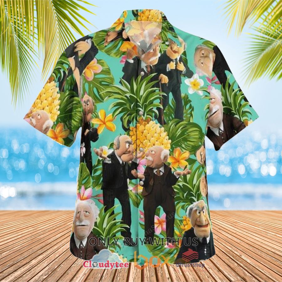 the muppets statler and waldorf pineapple hawaiian shirt 1 65608