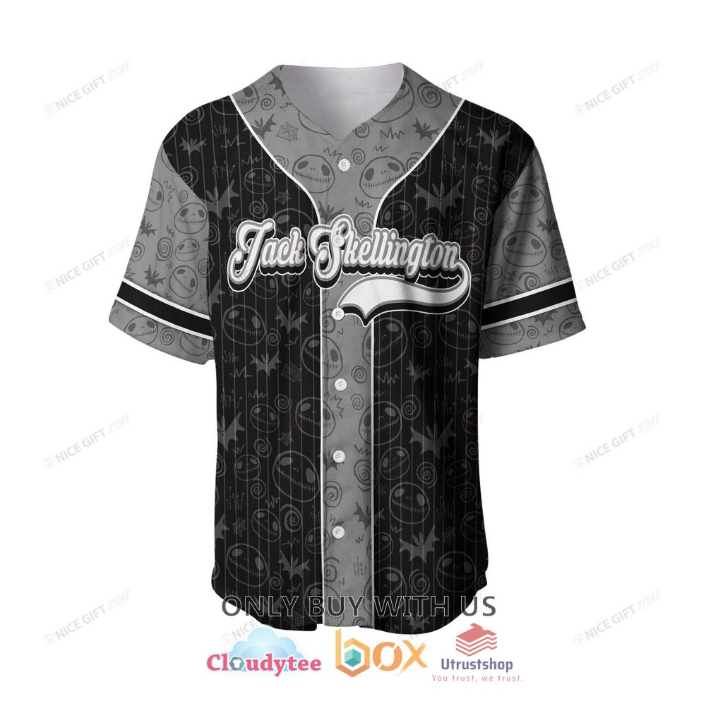 the nightmare before christmas jack skellington custom name baseball jersey shirt 2 3629