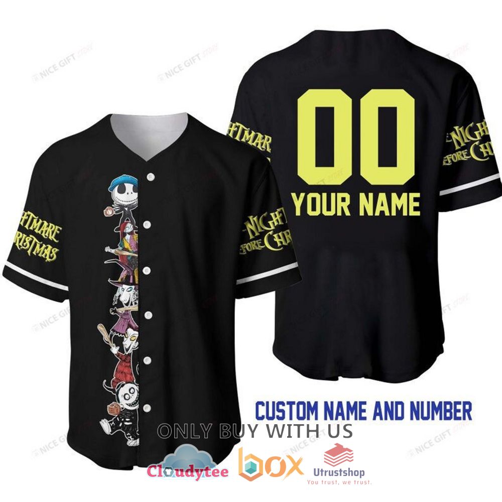the nightmare before christmas personalized baseball jersey shirt 1 95618