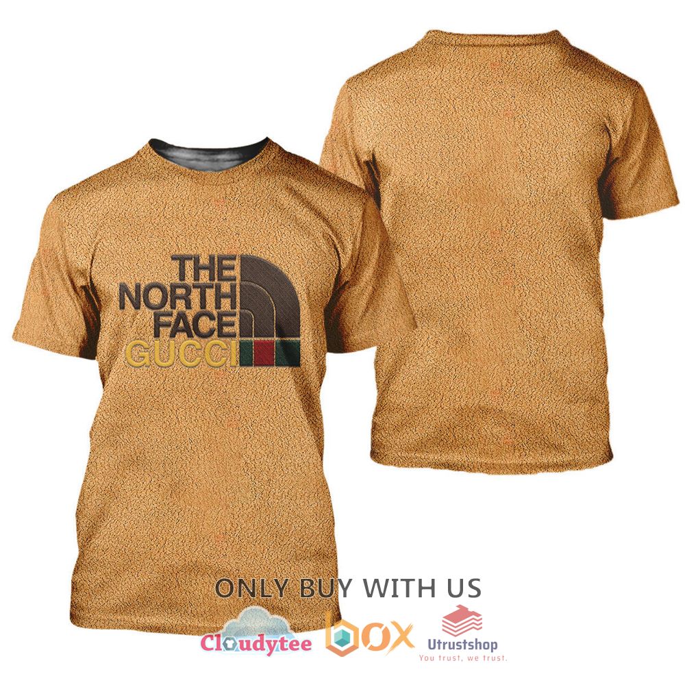 the north face gucci yellow 3d t shirt 1 88219