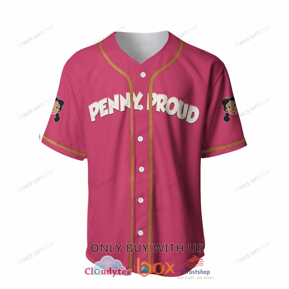 the proud family penny proud custom name baseball jersey shirt 2 11149
