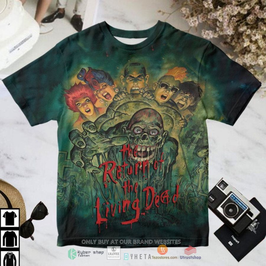 the return of the living dead movie characters green t shirt 1 52547