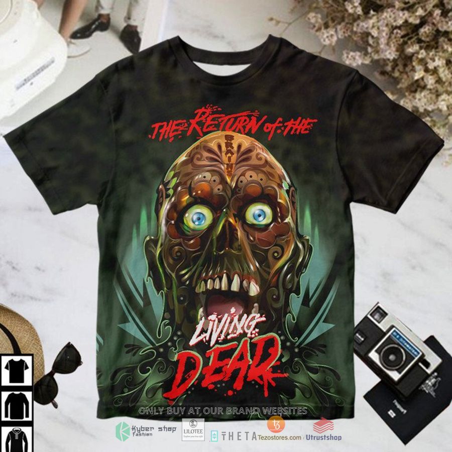 the return of the living dead zombie brain t shirt 1 97451