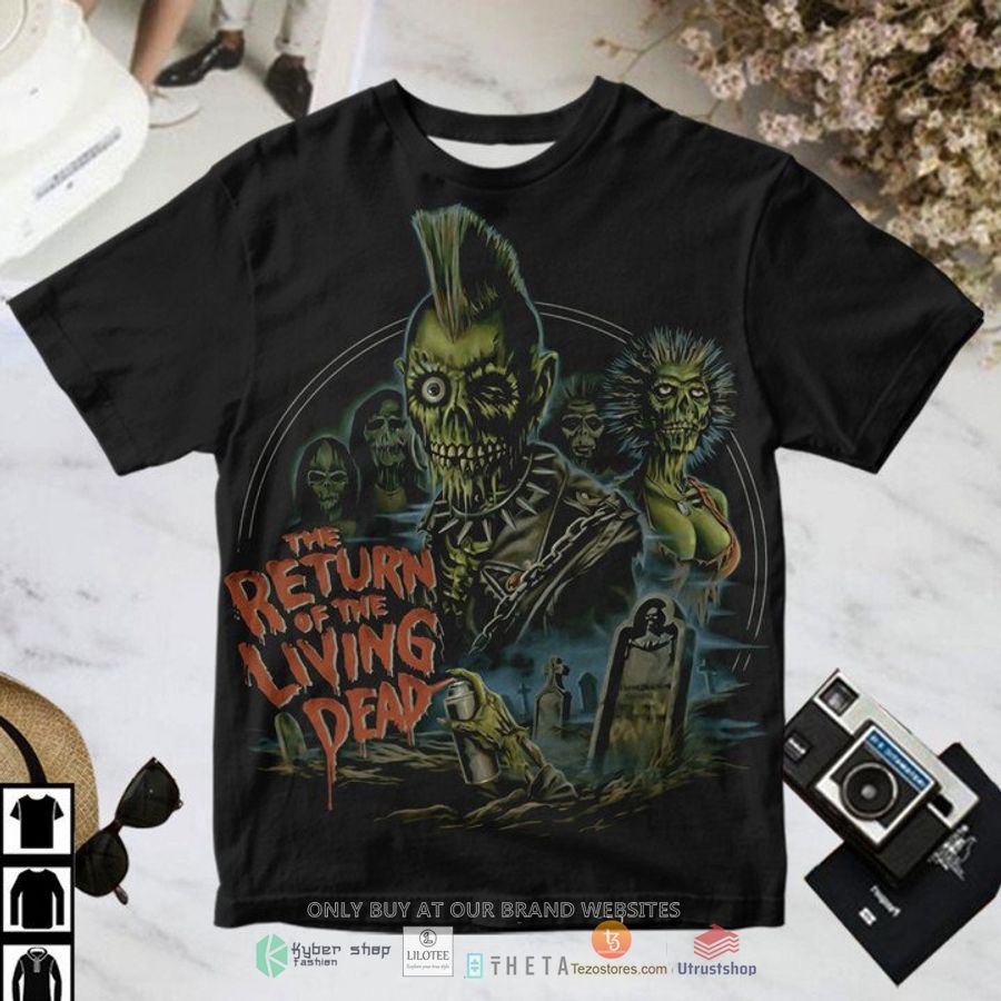the return of the living dead zombie characters t shirt 1 55031