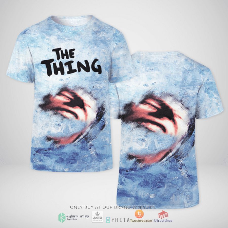the thing poster blue t shirt 1 79841