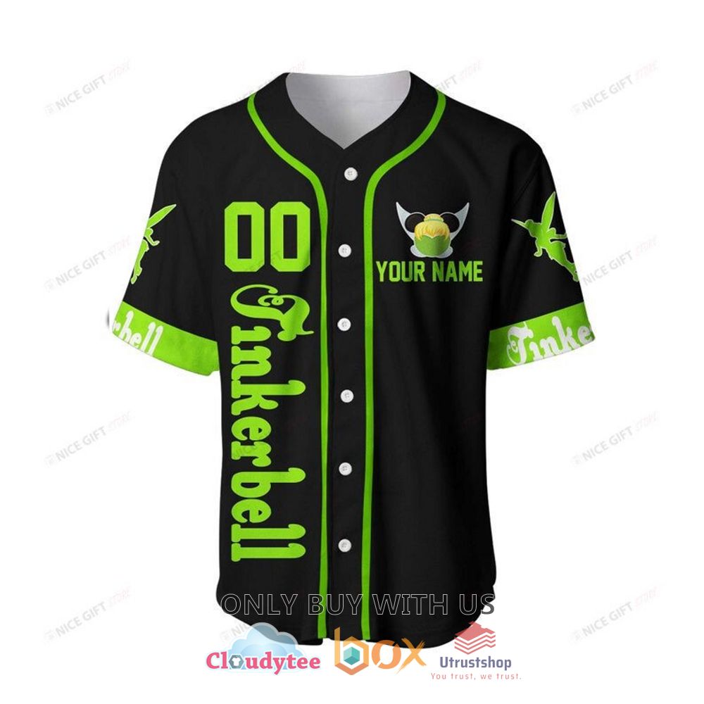 tinker bell cartoon custom name baseball jersey shirt 2 99868