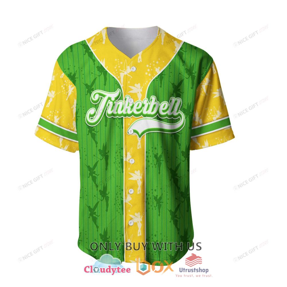 tinker bell custom name baseball jersey shirt 2 92025