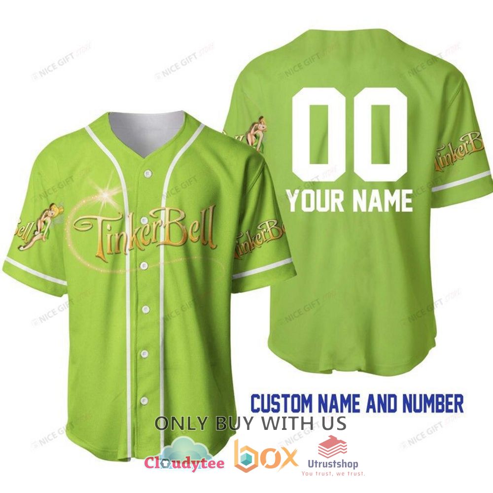 tinker bell personalized baseball jersey shirt 1 73699