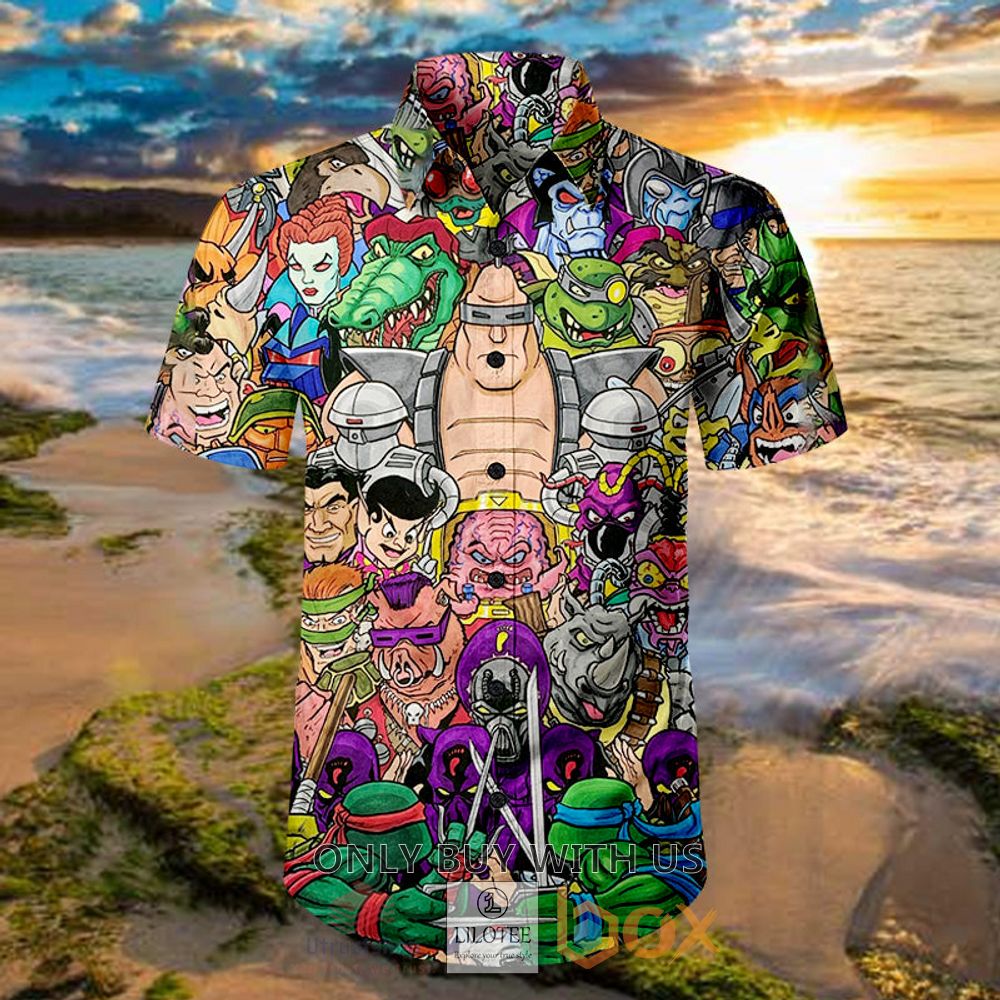 tmnt rogues gallery hawaiian shirt 1 21303