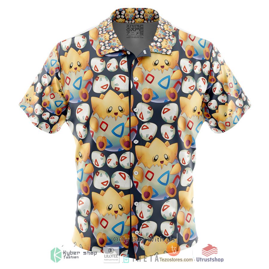 togepi pokemon short sleeve hawaiian shirt 1 6433