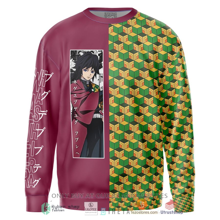 tomioka giyu haori demon slayer streetwear sweatshirt 2 44100