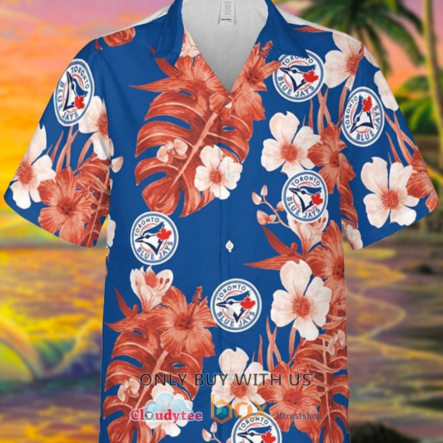 toronto blue jays mlb hibiscus flower hawaiian shirt 1 18222