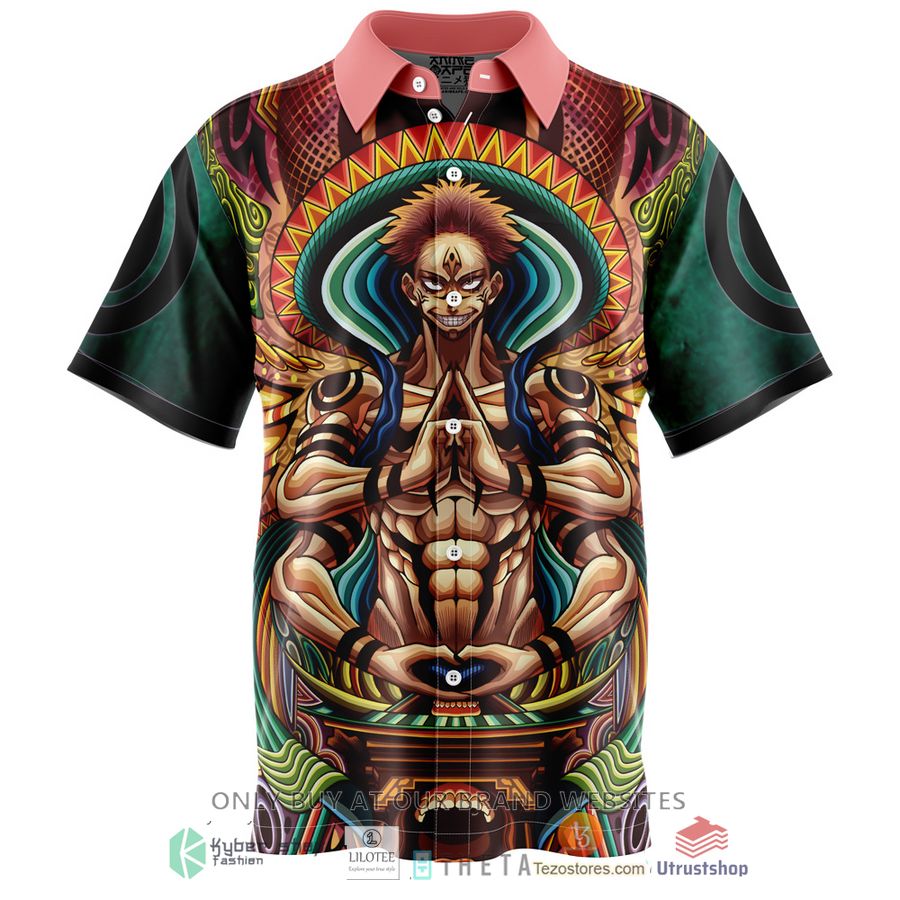 trippy ryomen sukuna jujutsu kaisen short sleeve hawaiian shirt 2 84988