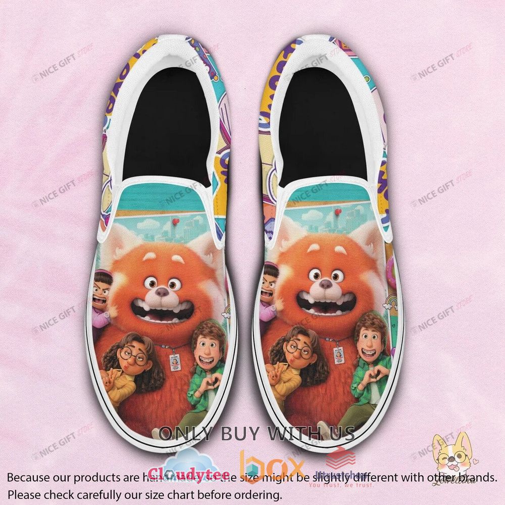 turning red cartoon slip on shoes 1 84734