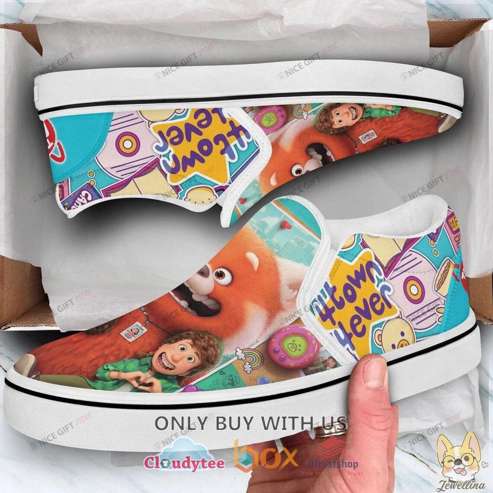 turning red cartoon slip on shoes 2 43023