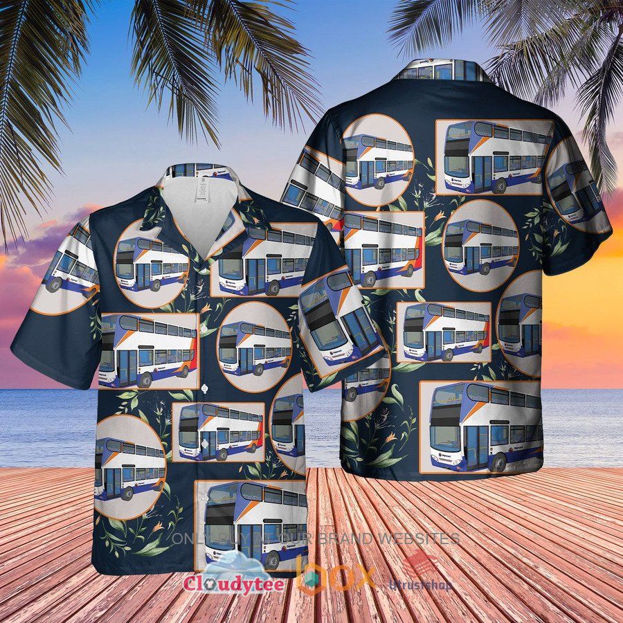 uk double decker bus 2 hawaiian shirt short 1 2496