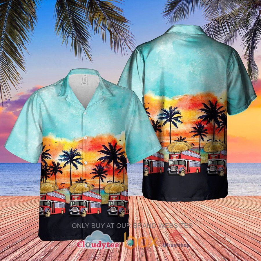 uk double decker bus bristol lodekka hawaiian shirt 1 37001